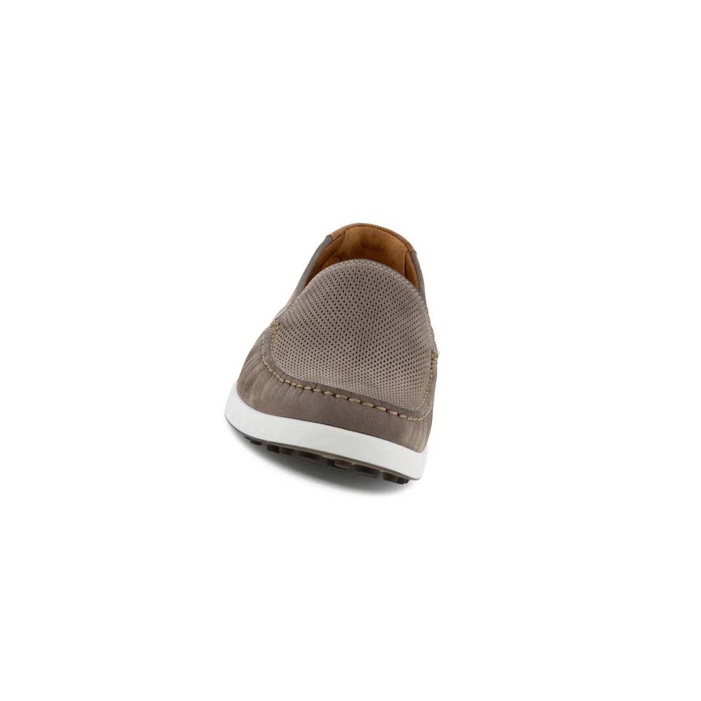 Men's Ecco S Lite Moc Summer Moccasins Grey / Brown | USA 582EBC